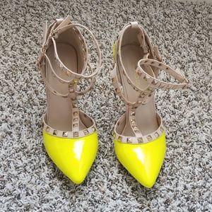 Neon heels